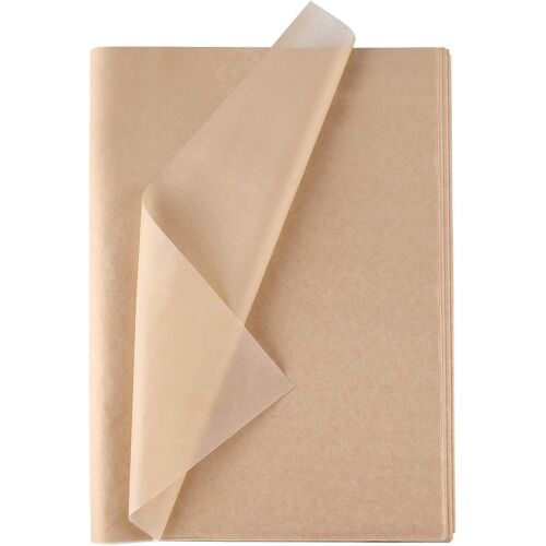 Mevronisshop-60 Feuilles Kraft Papier De Soie En Vrac - Emballage Brun Pour Artisanat, Bricolage, Anniversaire Et Décor De Vacances