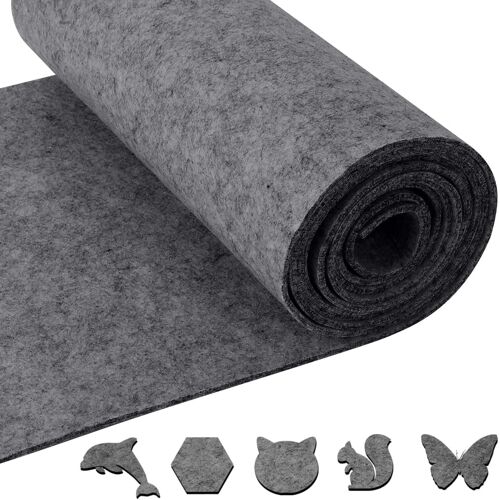 MEVRONISSHOP-Rouleau de feutre - 30 cm x 250 cm x 3 mm - Vendu au mètre - Feutre de poche en polyester - Pour sous-couche en feutre, décoration, bricolage, artisanat, sac de rangement, patchwork, cou