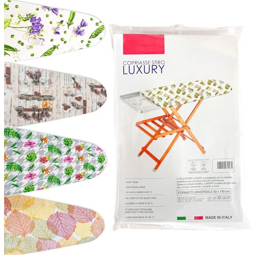 MEVRONISSHOP-Housse de table à repasser 50 x 140 cm universelle pour aiguilles à vapeur, pratique et douce, housse de repassage avec élastique couverture, couleurs assorties, fabriquée en Italie