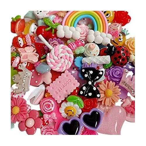 Mevronisshop-Assortiment De 50 Boutons En Résine À Dos Lisse Pour Scrapbooking, Bricolage, Thème De Pâques - Chenkou Craft