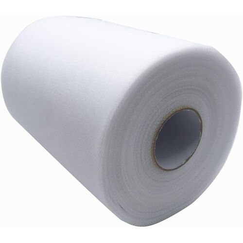 Mevronisshop-Tulle Blanc, Rouleau De Tulle 15,2 Cm X 91 M,Tulle Mariage Voiture, Brillant Clair, Léger Et Élégant, Au Mètre, Pour Chemins De Table, Écharpes, Tutus, N?Uds, Mariages, Fêtes, Bricolage