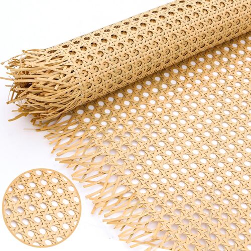 MEVRONISSHOP-Cannage 50x120 cm - Rouleau de Cannage Plastique pour Meubles, Cannage Imitation Rotin pour DIY - Revêtement pour Lits/Chaises/Armoires/Plafonds
