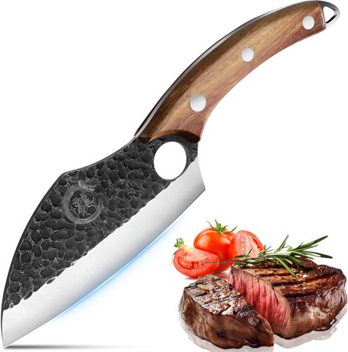 Mevronisshop-Couteau Japonais Couteaux De Cuisine: Professionnel Pour La Maison Pour Chef Avec Revêtement En Cuir