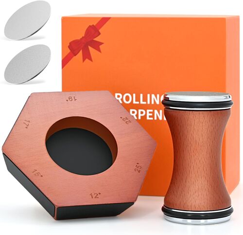 Mevronisshop-Affuteur De Couteaux, Knife Sharpener Avec 4 Meules, Pour Aiguiseur Les Couteaux De Cuisine De Manière Experte Kit D'affûtage Simplifié ¿ Compatible Avec Les Angles 12°/15°/17°/19°/22°/2