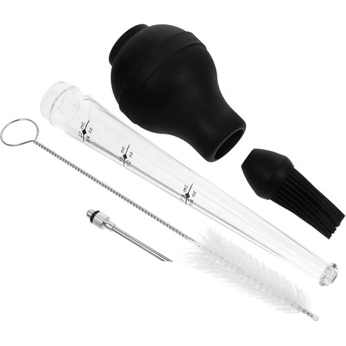 MEVRONISSHOP-Injecteur à Viande Acier Inoxydable Pompe à Jus Pour Dinde Pour Condiments Ustensiles De Cuisine Pour Grillades