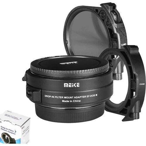 MEVRONISSHOP-MK-EFTM-C Adaptateur d'objectif en métal avec filtres ND et UV Variables pour Canon EF vers EOS-M