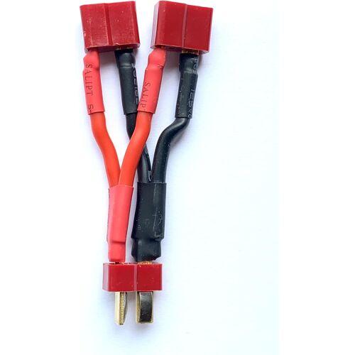 MEVRONISSHOP-Câble de charge en Y de qualité supérieure - Répartiteur T-Dean - 2 prises vers 1 fiche - Pour batterie Lipo 14 AWG
