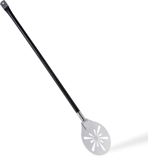 Mevronisshop-Pelle À Pizza, 8 Pouces En Acier Inoxydable Perforé, Ustensile En Métal Avec Poignée Amovible, Surface Lisse Et Sécuritaire Pour Four, 8 Pouces