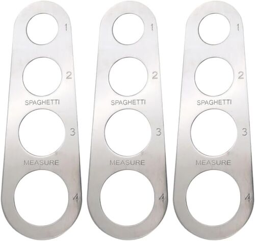 Mevronisshop-Lot De 3 Doseurs À Spaghettis En Acier Inoxydable Avec 4 Trous De Mesure - Ustensiles De Cuisine