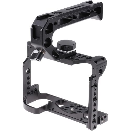 MEVRONISSHOP-Cage pour appareil photo, fabrication de films vidéo, stabilisateur en alliage d'aluminium avec poignée supérieure et vis 1/4"" 3/8"" pour Nikon Z5/Z6/Z7/Z6II/Z7II
