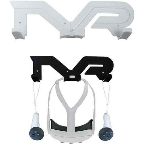 MEVRONISSHOP-Support mural pour casque de réalité virtuelle, support de rangement pour Meta Quest 3 2/Quest Pro/Pico 4/Quest Rift VR Accessoires (blanc)