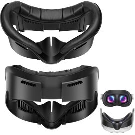 MEVRONISSHOP-Coussinet de Protection Faciale VR, Interface Faciale Compatible avec Les Accessoires Meta/Oculus Quest 3, Coussinet Facial Souple en PU de Remplacement pour Quest 3 (Quest3)