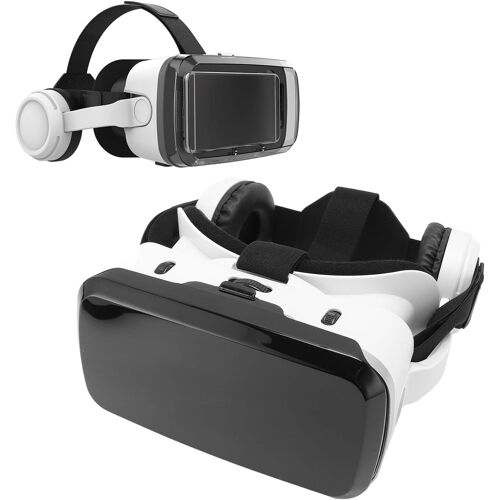 Mevronisshop-Casque Vr Pour Téléphone De 5,5 À 7,2 Pouces, Réalité Virtuelle 3d Gogles Vr Vr Intégrées En Casque Bluetooth, Avec Des Objectifs De Blocage De Lumière Bleue, Pour Les Films De