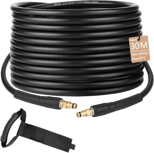 MEVRONISSHOP-30m Flexible Tuyau pour Kärcher K2 K3 K4 K5 K6 K7 Nettoyeur Haute Pression Accessoires Tuyau de Rechange d'extension Rallonge Tuyaux de Rechange Pièces Détachées avec Connecteur Rapide