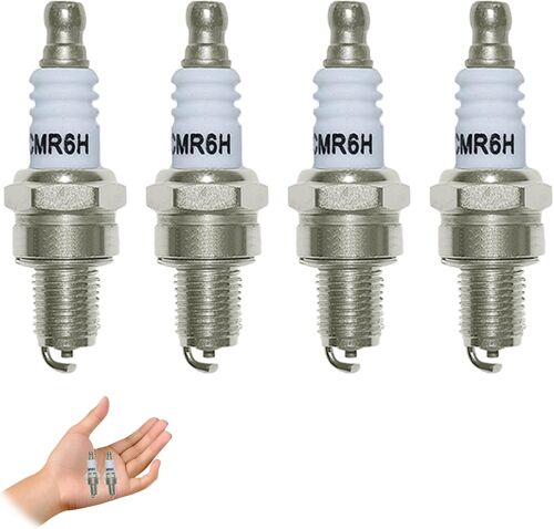 MEVRONISSHOP-Lot de 4 Bougie d'Allumage type CMR6H pour MS170 MS171 MS181 MS211 MS231 MS241 MS251 BG56 BG66 BG86 BR500 BR550 BR600, pour tondeuses FS90 FS100 FS110 FS90R FS100R FS110R NGK 3365