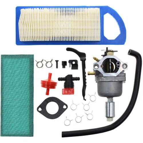 MEVRONISSHOP-Compatible avec Le carburateur 791858 Briggs & Stratton 792358 791858 794572 799727 698620 793224 697190 697141 Craftsman Tondeuse à Gazon avec Filtre à air et à Carburant
