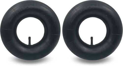 MEVRONISSHOP-2 pièces de chambres à air de 4,10/3,50-4"" avec valve droite TR-13, remplacement robuste pour brouettes, tracteurs, tondeuses, chariots