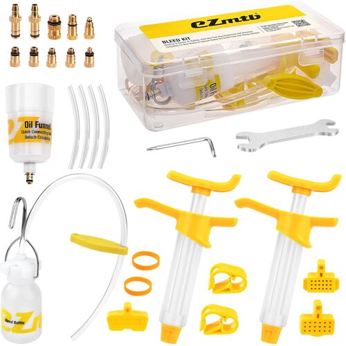 Mevronisshop-Kit De Purge De Frein De Vélo Pour Frein À Disque Hydraulique Pour Vtt Mtb, Convient Pour Shimano, Magura, Tektro, Sram Series, Kit De Purge De Frein À Disque Hydraulique Universel, Seri