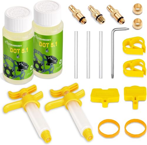 Mevronisshop-Kit De Purge Frein Pour Sram, Avid Gamme De Freins À Disque Hydrauliques, Comprend 120ml De Liquide De Frein Dot5.1.