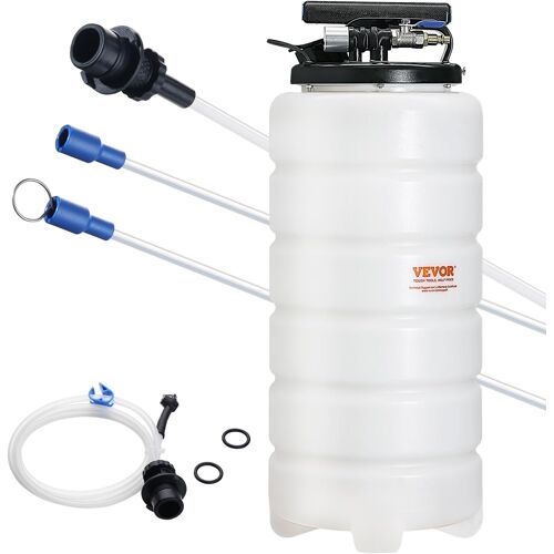 Mevronisshop-Extracteur De Fluide 15 L Pompe À Vide D'aspiration Vidange Huile Moteur Pneumatique/Manuel Avec Jauge Et Tuyau D'aspiration Changement D'huile Pour Évacuation Des Fluides Automobiles So
