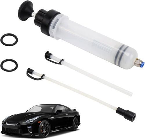 Mevronisshop-Seringue A Huile,200cc Huile Aspiration Seringue,Seringue D'aspiration D'huile,Seringue De Vidange D'huile,Huile Aspiration Seringue Avec Tuyau,Extracteur De Liquide De Frein,Seringue Li
