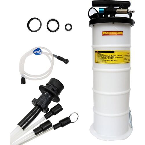 Mevronisshop-7l Manuelle Et Pneumatique Pompe Vidange Huile Moteur Pour Vidange Voiture, Pompe D¿Aspiration De Liquides Avec Tuyau De 1,5m Et Accessoires Inclus Pour Moteur, Transmission, Freinage