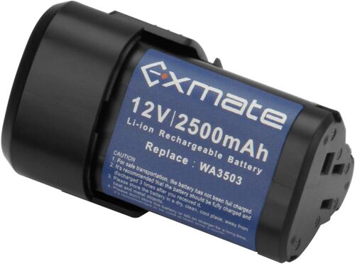 MEVRONISSHOP-12V 2.5Ah Batterie pour WA3503 WA3509 WU288 WX125 WX125.1 WX126 WX382 WX673 WX677, Batterie Lithium-ION