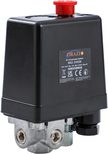 Mevronisshop-Pressostat De Compresseur D'air G1/4" 220v 16a 3 Port Monophasé Avec Des Vis Pour Vanne De Commande De Pompe De Compresseur D'air 214124
