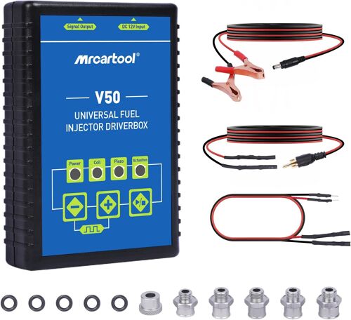 Mevronisshop-Testeur D'injecteur De Carburant 12v Kit De Nettoyage D'injecteur De Carburant Pour Diesel/Essence/Gdi Injecteur Boîte Pilote D'injecteur 0-20hz Réglable Détection Du Type D'injecteur