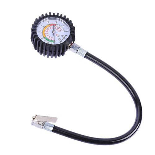Mevronisshop-220 Psi Manomètre Pression Des Pneus,Mini Pour Manomètre Jauges De Pression Des Pneus,Tuyau Flexible Testeur De Compteur De Jauge De Pression Compatible Avec Le Vélo De Moto Camion De Vo