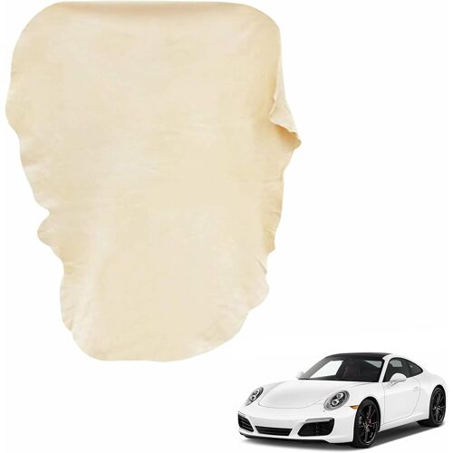 Mevronisshop-Peau De Chamois Voiture,Peau De Chamois,Naturelle Chamoisée Cuir Véritable Verre Miroir Vitre,Chiffons De Nettoyage Doux Non Pelucheux Peau De Chamois,Pour Nettoyer Voitures,Meubles,Lamp