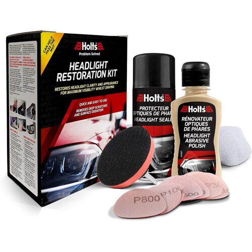 Mevronisshop-Kit Rénovateur D¿Optiques De Phares ¿ Élimine Rayures Et Jaunissement | Restaure Transparence | Contrôle Technique Réussi | Tous Véhicules ¿ Kit Complet Avec Accessoires