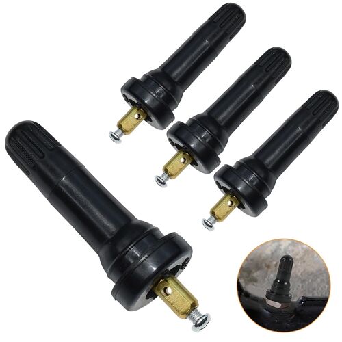 Mevronisshop-4 Pièces Tige De Valve De Capteur Tpms, Capteur De Pression Valve Pneu Pour Voiture, Capteur De Pression Valve, Compatible Avec Vérifier La Pression Des Pneus De Voiture