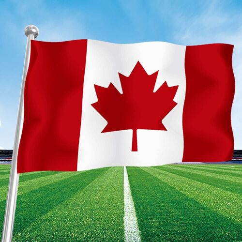 Mevronisshop-Drapeau Canada 150 X 90 Cm Avec 2 ?Illets Métalliques Grand Drapeau National Canada Flag Fanion Tissue Lumineux Et Vif Parfait Pour Les Festivals, Manif, Decoration Extérieur Du Jardin