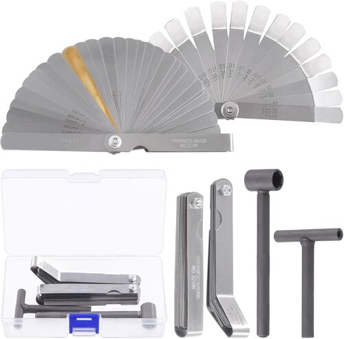 Mevronisshop-Lot De 4 Outils De Réglage Pour Valves De Moteur De Moto, Avec Outil De Trou Carré, Outil De Trou Hexagonal, Jauge D'épaisseur Droite Et Jauge D'épaisseur Offset