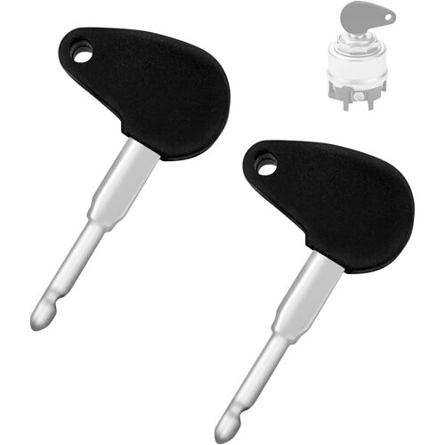 MEVRONISSHOP-TAKONE 3341981010 Lot de 2 clés de contact pour tracteur Bosch, serrure de construction, compatible avec clé Fendt et clé John Deere