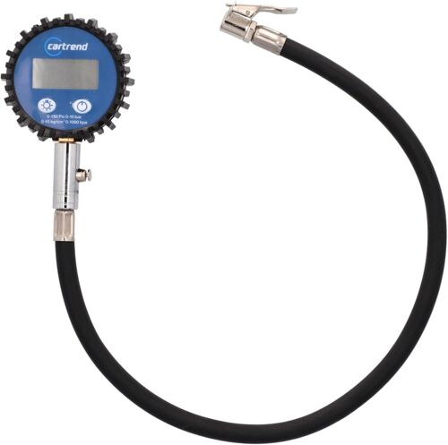 MEVRONISSHOP-cartrend 50238 Manomètre numérique, lumineux, professionnel, pour pneus, jusqu'à 10 bar