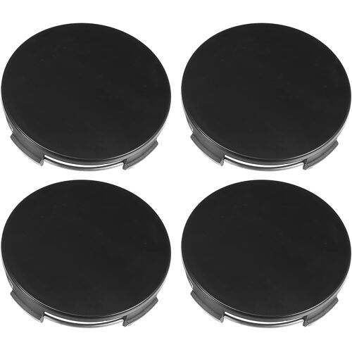Mevronisshop-4pcs Centre Moyeu 65mm Diamètre 4 Clips Voiture Roue Cache Moyeu Capuchons Noir