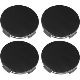 Mevronisshop-4pcs Centre Moyeu 65mm Diamètre 4 Clips Voiture Roue Cache Moyeu Capuchons Noir