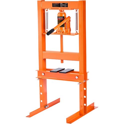 Mevronisshop-Presse Hydraulique D'atelier 6 T Presse Automobile D¿Établi Course 110 Mm Hauteur 55-250 Mm Avec Vérin Cadre En H Robuste Pour Montage Démontage Des Silentblocs Roulements Pliage Redress