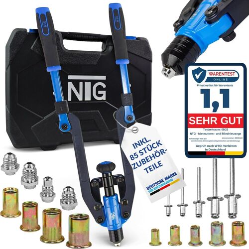 MEVRONISSHOP-Combi 2 en 1 Pince à riveter et pince à riveter | Outil à riveter pour rivets aveugles et écrous à riveter | Pour rivets aveugles et écrous à riveter, WZK.4088