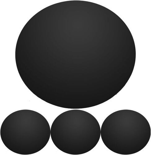 Mevronisshop-Autocollants Pour Moyeu De Roue 56 Mm Noir Lot De 4 Pièces Décoration Voiture Stickers Pour Enjoliveurs Protection Cache Moyeu Compatible Jantes Standard Accessoires Auto