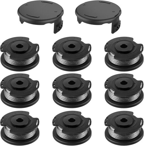 MEVRONISSHOP-9 PCS Bobine Fil pour Coupe Bordure, ø1.65 mm-4.9m de Longueur Fil Coupe Bordure pour Bosch F016800569/F16800385, Bobine de Fil de Rechange Bobine Fil Nylon pour Coupe Bordure
