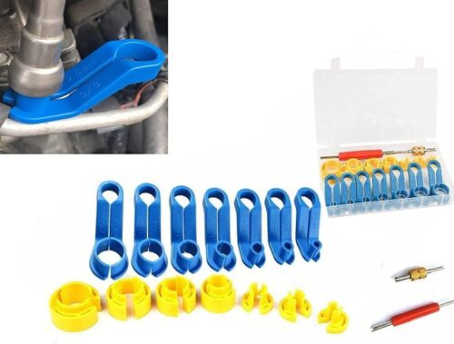 Mevronisshop-Ensemble D'outils De Déconnexion De Conduite De Carburant Ac De Voiture, Compresseur De Remplacement, Outils De Réparation Automatique De Tuyau De Climatisation De 16 Pièces