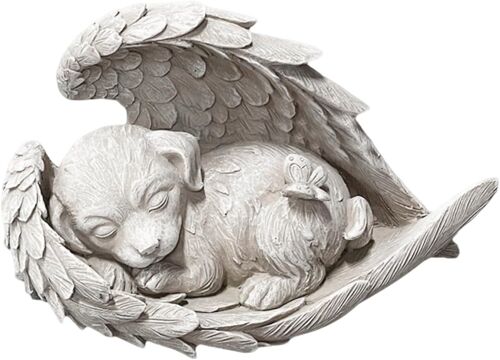 Mevronisshop-Statue Pierre Commémorative Pour Animaux, Décoration Jardin Exterieur, Résine Decoration Jardin, Pour Honorer Un Animal Chéri (Chien)