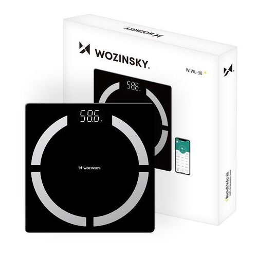 Wozinsky Wiwl-30 Rectangle Noir Pèse-Personne Électronique