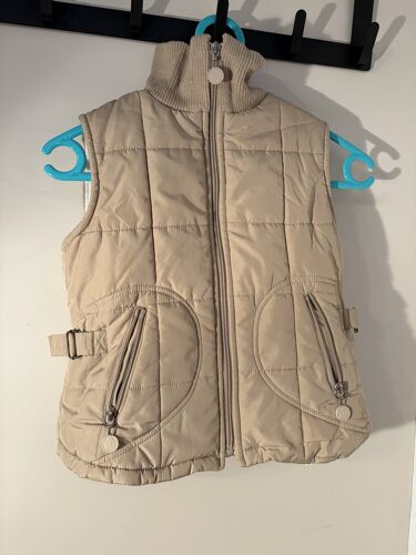 Gilet Matelassé Sans Manches Beige Dpam - 8 Ans - Style École