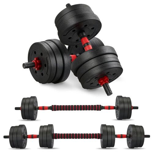 Ensemble D'haltères Et De Barres Réglables De 20 Kg, Unisexe