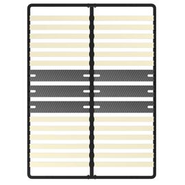 Cadre lattes 160x200 cm, 2x15 Lattes Peuplier Naturel