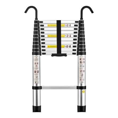 Échelle Télescopique 3,2M en Aluminium Bricolage Pliable, Charge Maximale 150kg